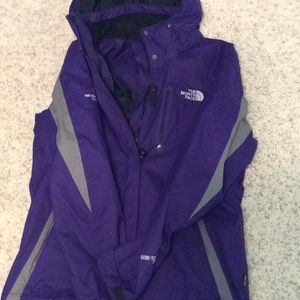 Purple North Face Wintercoat